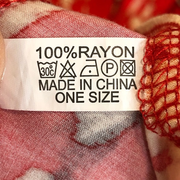 Kaften red/tan bohemian Kaften lounge dress - Picture 5 of 7